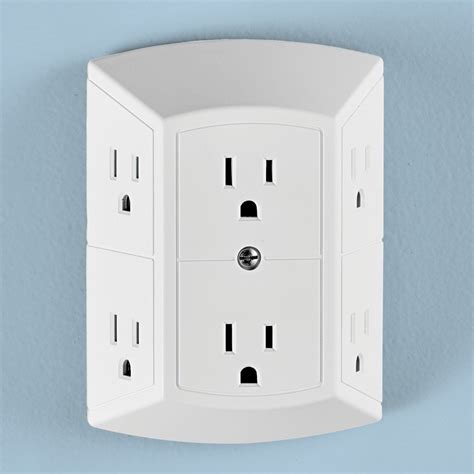 wall outlet for oversized plugs.